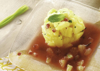 TARTARE D’ANANAS ET COCKTAIL D’AGRUMES