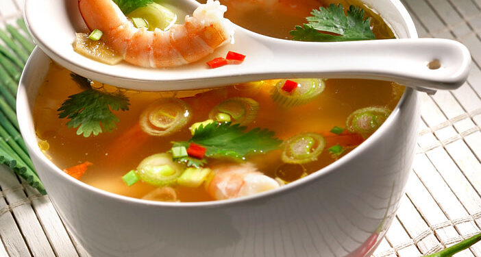 SOUPE DE CREVETTES À LA THAÏLANDAISE