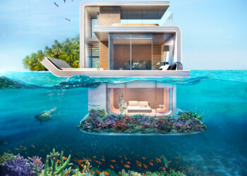 Incroyable maison flottante aux chambres sous-marines !