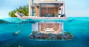 Incroyable maison flottante aux chambres sous-marines !