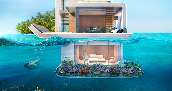 Incroyable maison flottante aux chambres sous-marines !