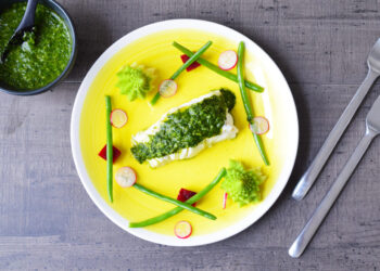 CABILLAUD SAUCE MOJO VERDE