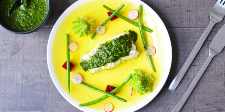 CABILLAUD SAUCE MOJO VERDE