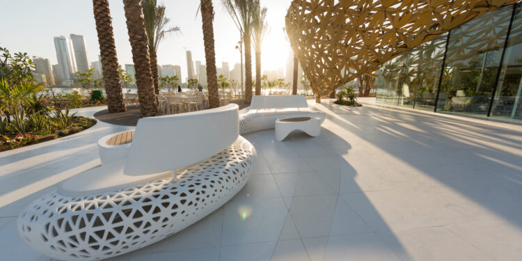 Le Pavillon des Papillons à Noor Island (Émirats Arabes)