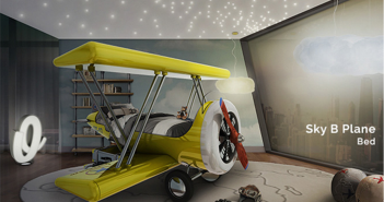 Osez l’Avion Sky B pour le lit de votre enfant !