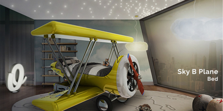 Osez l’Avion Sky B pour le lit de votre enfant !