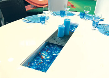 Un centre de table design et ingénieux !