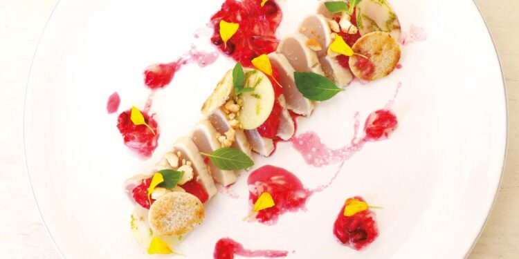 Sashimi fraîcheur, grenade pamplemousse