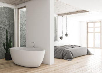 La salle de bain s’ouvre sur la chambre