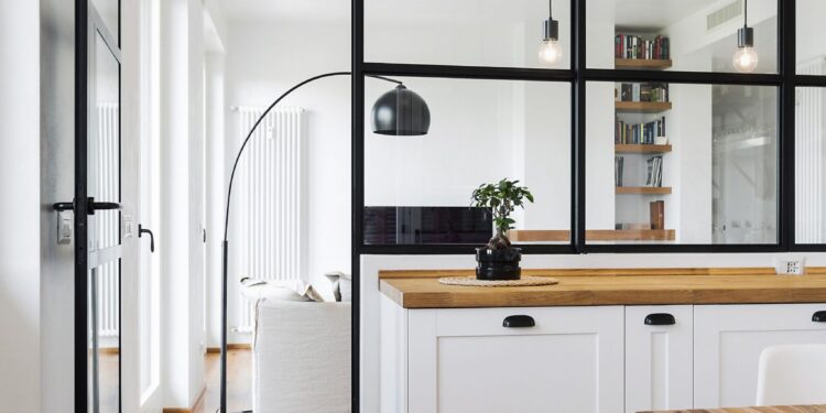 Une verrière dans la cuisine 