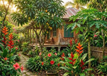 Le jardin créole en Guadeloupe : plantes, pharmacopée et art de vivre au vert