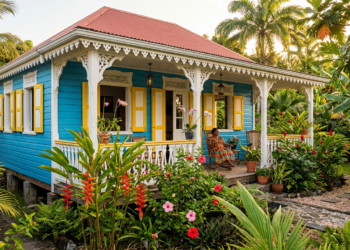 L&rsquo;habitation créole en Guadeloupe : architecture, âme et art de vivre