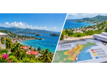 Bandeau illustrant la Guadeloupe et la consultation d’un plan de prévention des risques naturels avant un achat immobilier