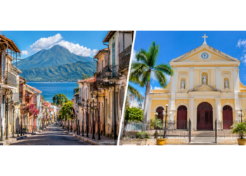 Bandeau illustrant Saint-Pierre en Martinique et la cathédrale Saint-Pierre-et-Saint-Paul de Pointe-à-Pitre en Guadeloupe